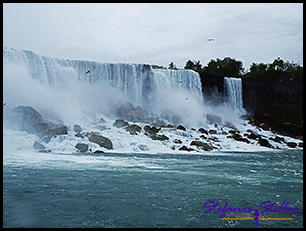 Amerikanische Falls vom Boot