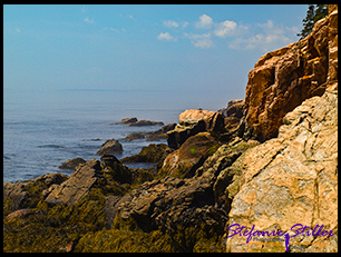 Klippen am Bass Harbor Lighthouse