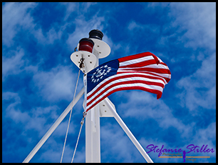 Flagge am Schiff