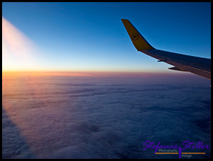 Sunset über den Wolken