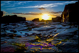 Sunset am Godrevy Point