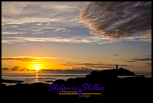 Sunset am Godrevy Point