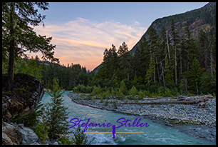 Sunset in Nairn Falls PP