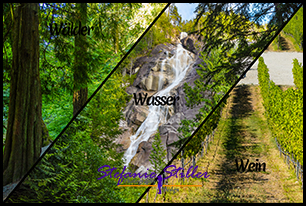 Titel Reise Waelder Wasser Wein