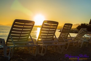 Sunset am Strand