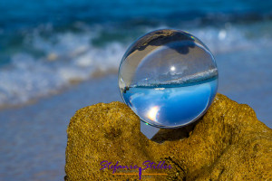 Lensball, Beach and Palms