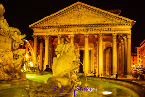 Pantheon at night