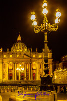 Petersdom at night