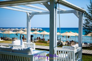 Loungepavillon am Strand