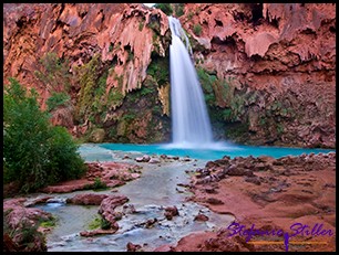 Havasu Falls von unten Havasu Falls von unten