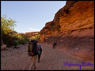 Im Canyon ist noch Schatten