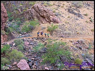 Bright Angel Trail - parallel zum Colorado Bright Angel Trail - parallel zum Colorado