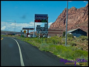 Weg von Grand Canyon nach Page