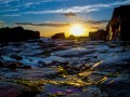 Sunset am Godrevy Beach