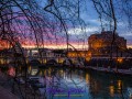 Engelsburg bei Sonnenuntergang
