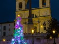 Spanische Treppe mit weihnachtlicher Beleuchtung