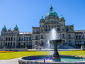 Springbrunnen vor Legislative Assembly of British Columbia