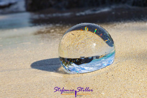Lensball playing with the waves